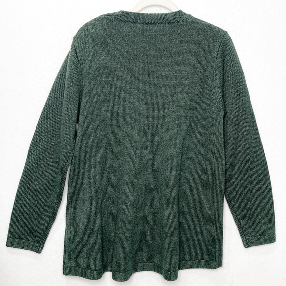 Soft Surroundings Sydney Dark Green Tunic Style Cable Knit Sweater Size XLP - Picture 3 of 6